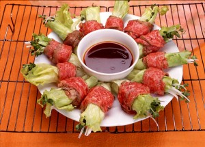 中華風牛肉のシャキシャキ巻き